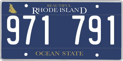 RI license plate 971791