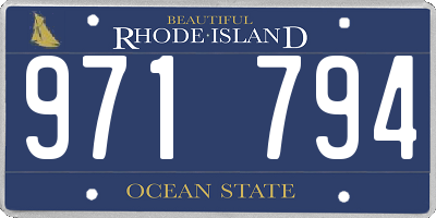 RI license plate 971794