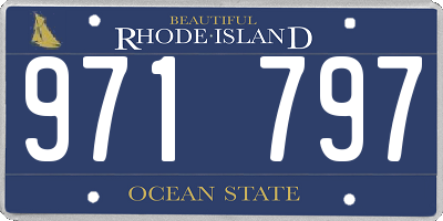 RI license plate 971797