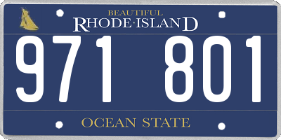 RI license plate 971801