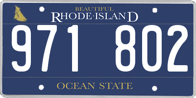 RI license plate 971802