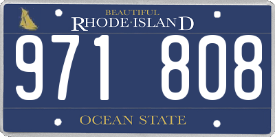 RI license plate 971808