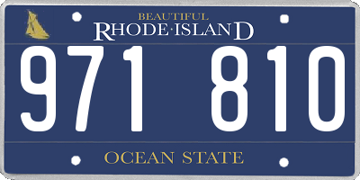 RI license plate 971810