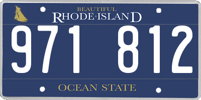 RI license plate 971812