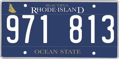 RI license plate 971813