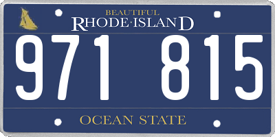 RI license plate 971815