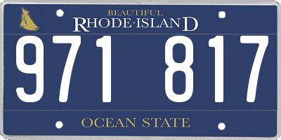 RI license plate 971817