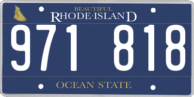 RI license plate 971818