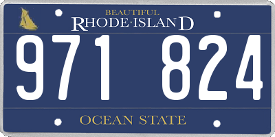 RI license plate 971824