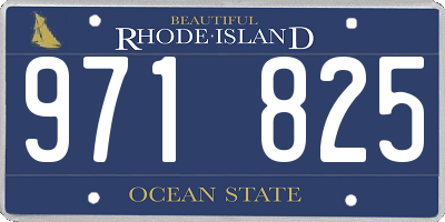 RI license plate 971825