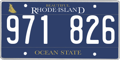 RI license plate 971826