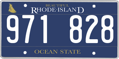 RI license plate 971828