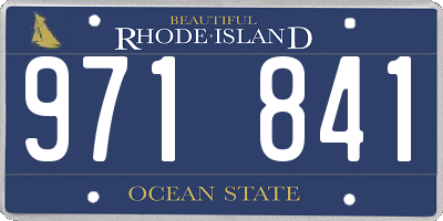 RI license plate 971841