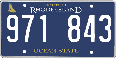 RI license plate 971843