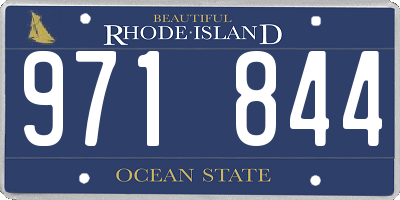 RI license plate 971844