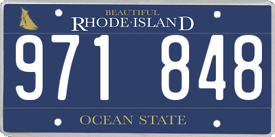 RI license plate 971848