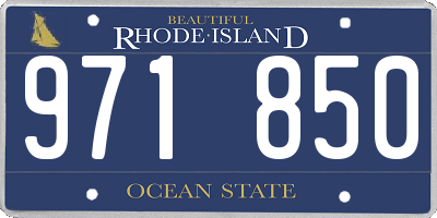 RI license plate 971850