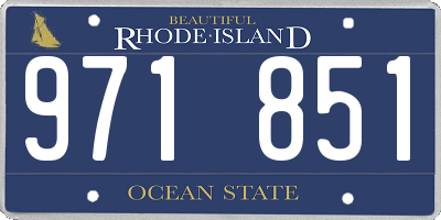 RI license plate 971851