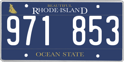 RI license plate 971853