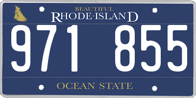 RI license plate 971855