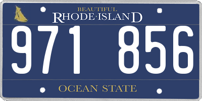 RI license plate 971856