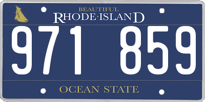 RI license plate 971859