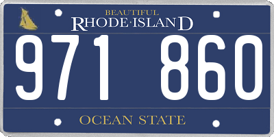 RI license plate 971860