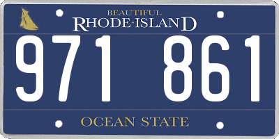 RI license plate 971861