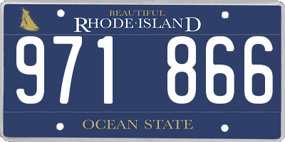 RI license plate 971866