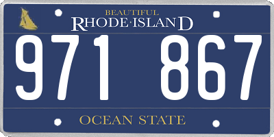 RI license plate 971867