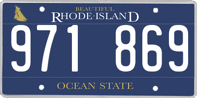 RI license plate 971869