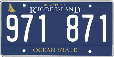 RI license plate 971871