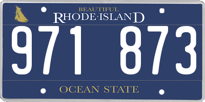RI license plate 971873