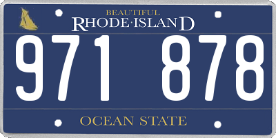 RI license plate 971878