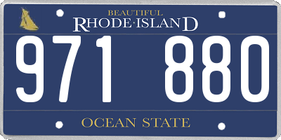 RI license plate 971880