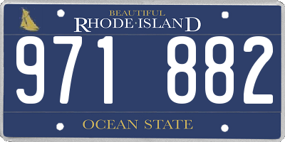 RI license plate 971882