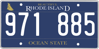 RI license plate 971885