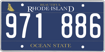 RI license plate 971886