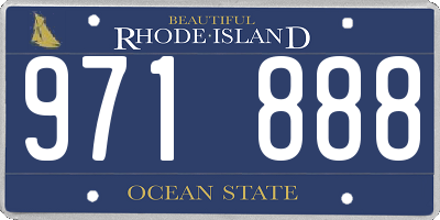 RI license plate 971888