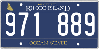 RI license plate 971889