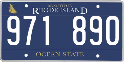 RI license plate 971890