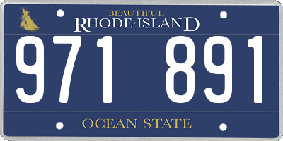 RI license plate 971891