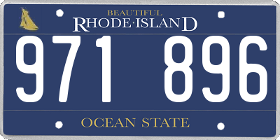 RI license plate 971896