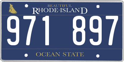 RI license plate 971897