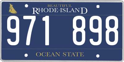 RI license plate 971898