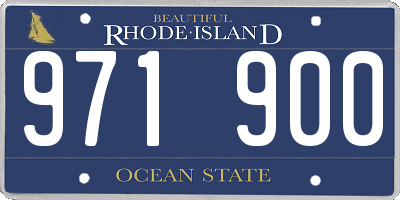 RI license plate 971900