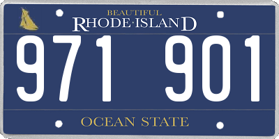 RI license plate 971901