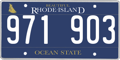 RI license plate 971903