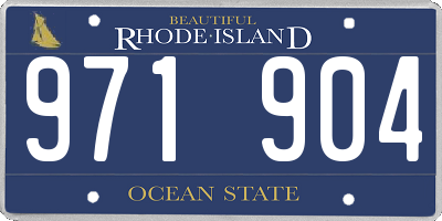 RI license plate 971904