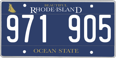 RI license plate 971905